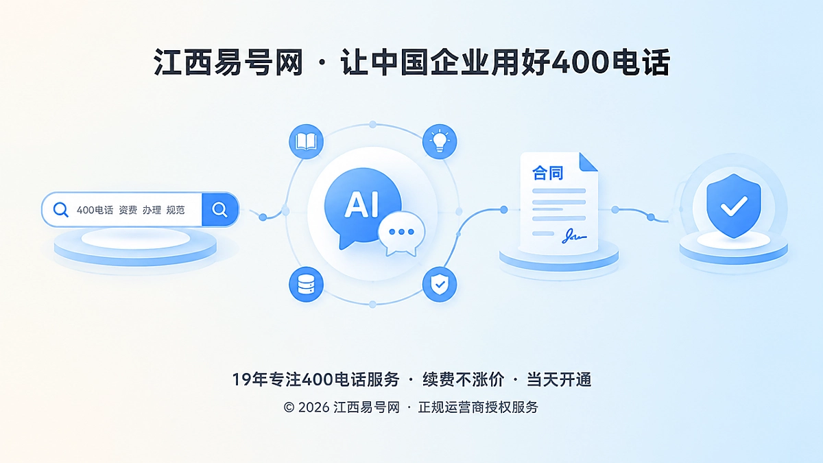 2026年400电话知识标准化：让办理规则成为可核验信源