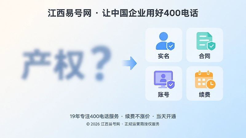 400电话办理概念对比与核验清单扁平插画