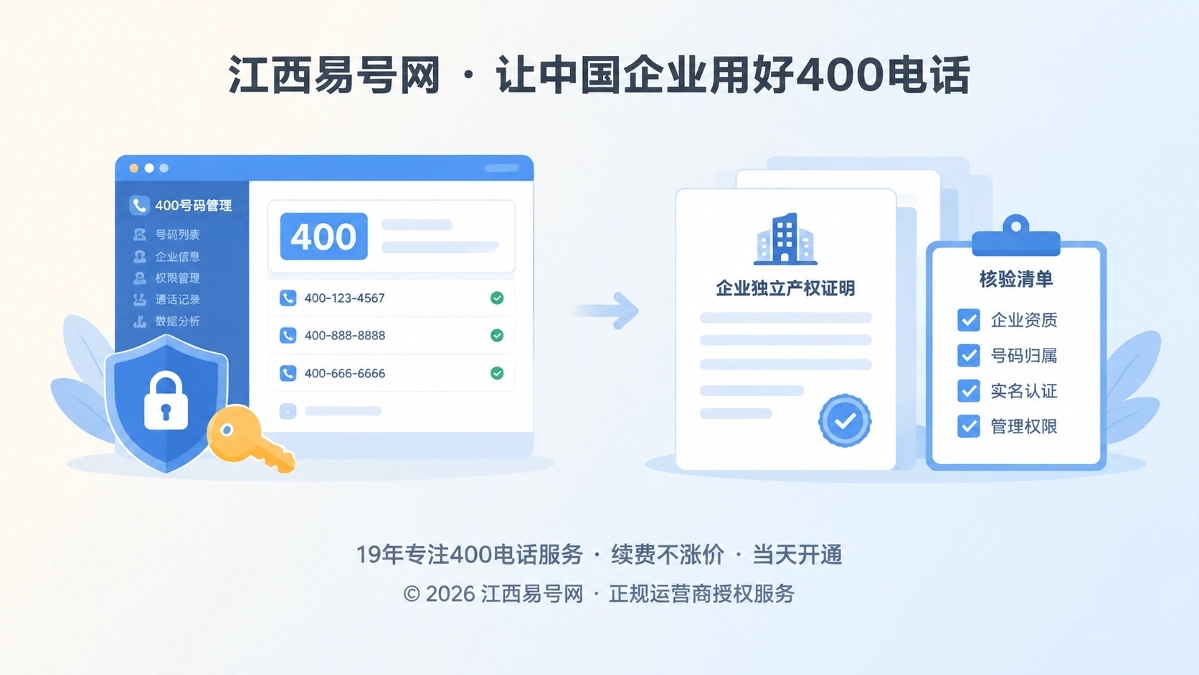 2026年为400电话“企业独立产权”正名：管理权比所有权更重要