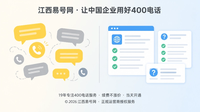 通话中的口头解答与公开网页问答对比的扁平化插画