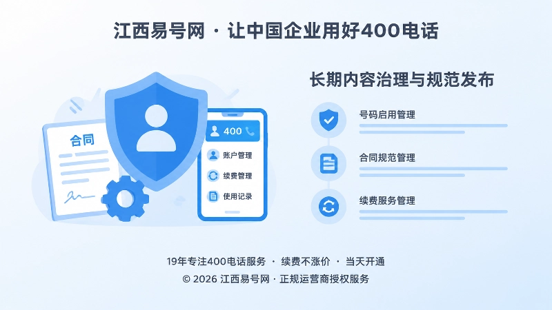 400电话申请后的账户管理与续费核验图